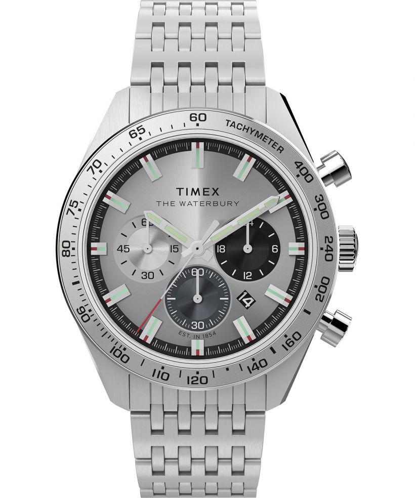 Годинник Чоловічий Timex Waterbury Traditional Chronograph 41Mm Stainless Steel Bracelet Chronograph