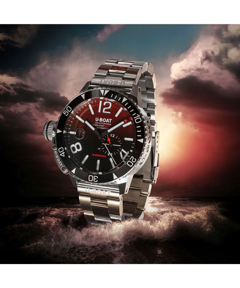 Годинник Чоловічий U-Boat Sommerso Ceramic Bordeaux