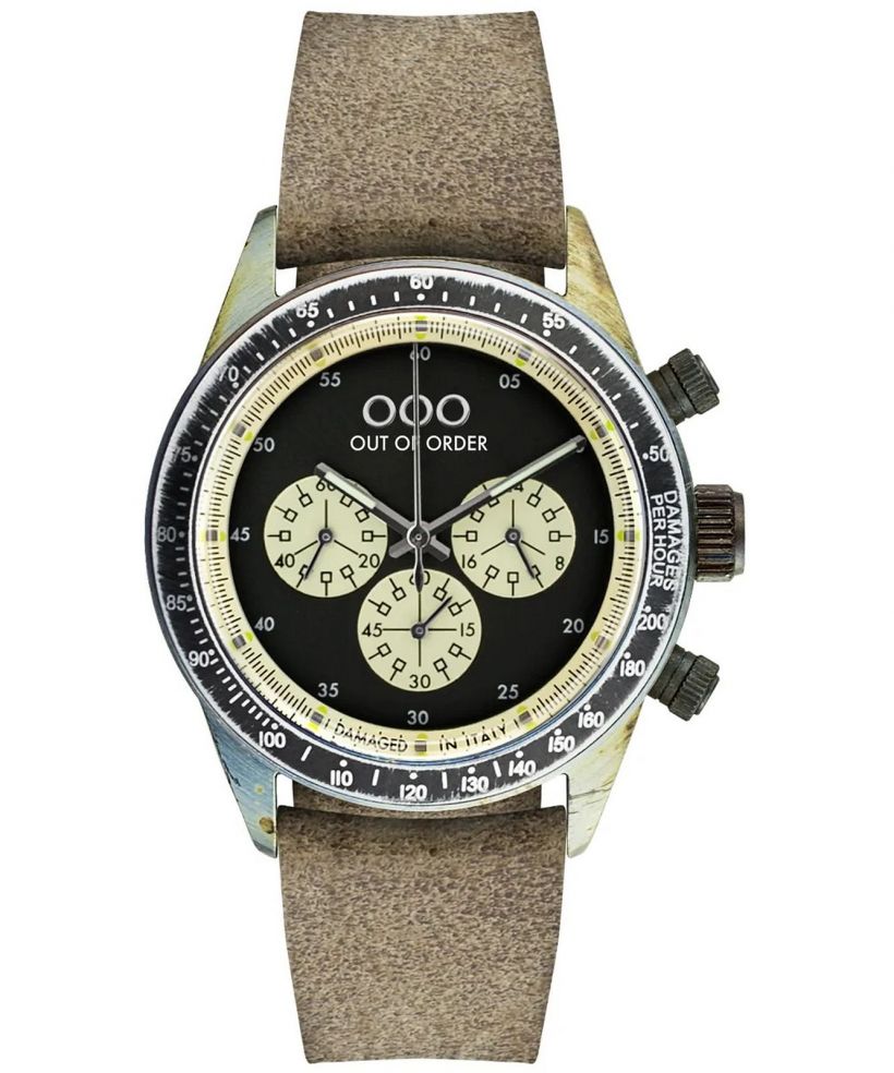 Годинник для Жінок і Чоловіків Out of Order Cronografo Palude Black