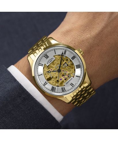 Годинник Чоловічий Rotary Greenwich Automatic Skeleton