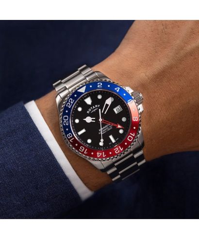 Годинник Чоловічий Rotary Seamatic GMT Automatic