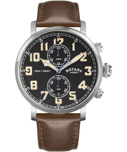 Годинник Чоловічий Rotary Heritage Pilot Chronograph