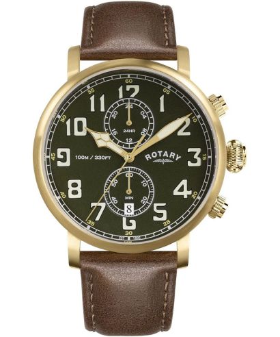 Годинник Чоловічий Rotary Heritage Pilot Chronograph
