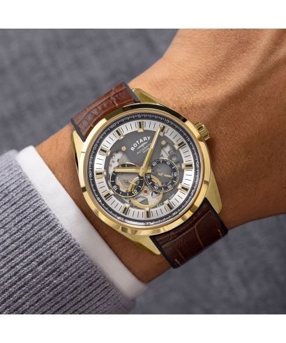 Годинник Чоловічий Rotary Seamatic Eclipse Automatic Skeleton