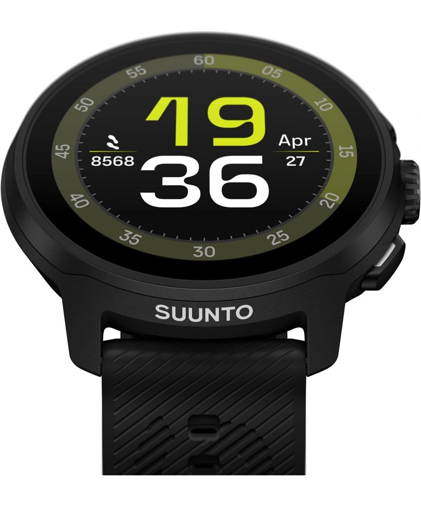 Спортивний Годинник для Жінок і Чоловіків Suunto Run All Black Silicone Strap