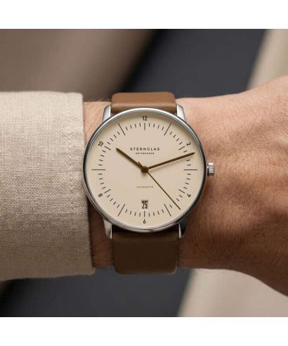 Годинник Чоловічий Sternglas Naos Sand Brown Automatic