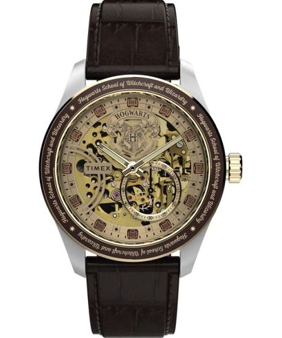 Годинник Чоловічий Timex Harry Potter X Waterbury 39mm Leather Strap Automatic Skeleton