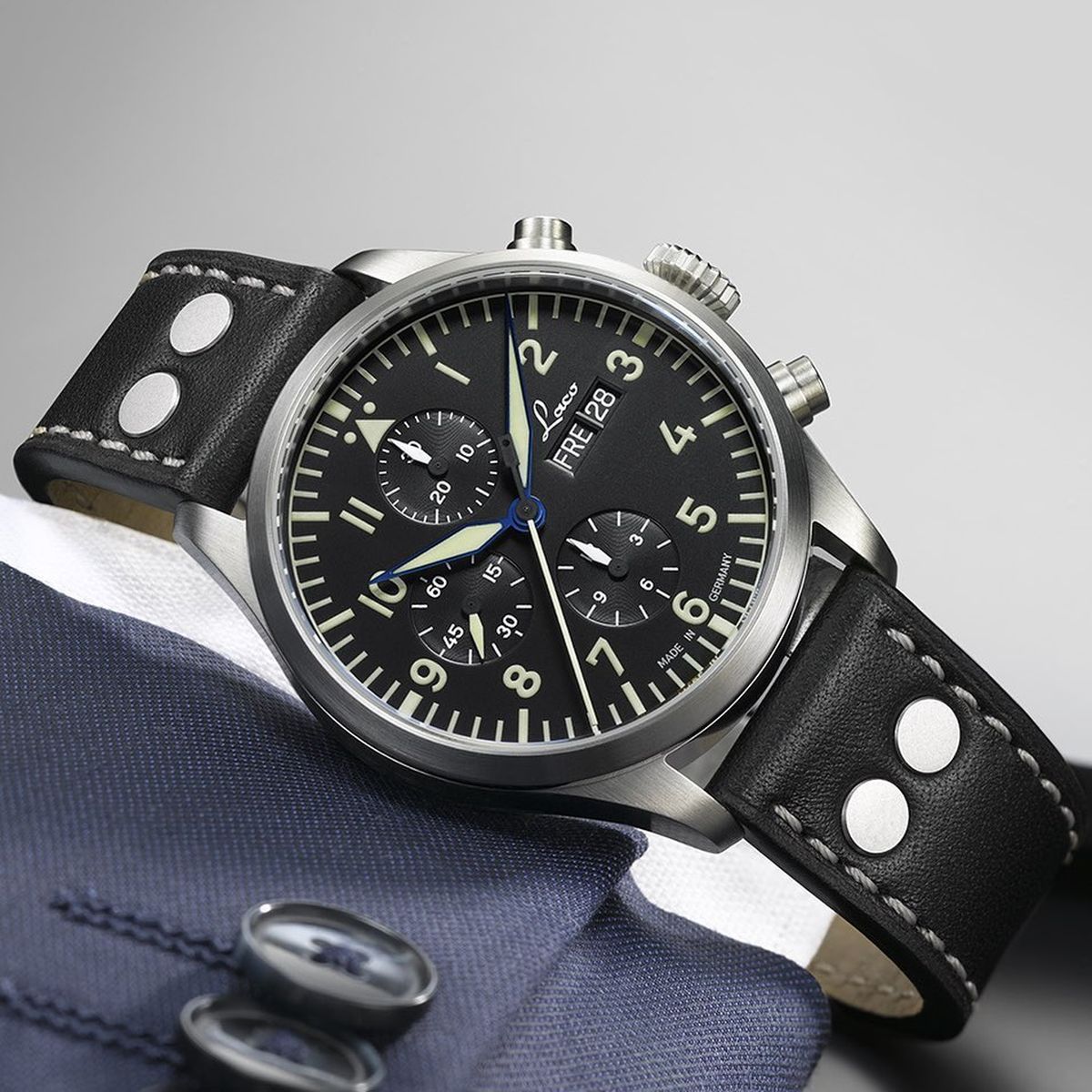 Годинник Чоловічий Laco Kiel Chronograph Automatic