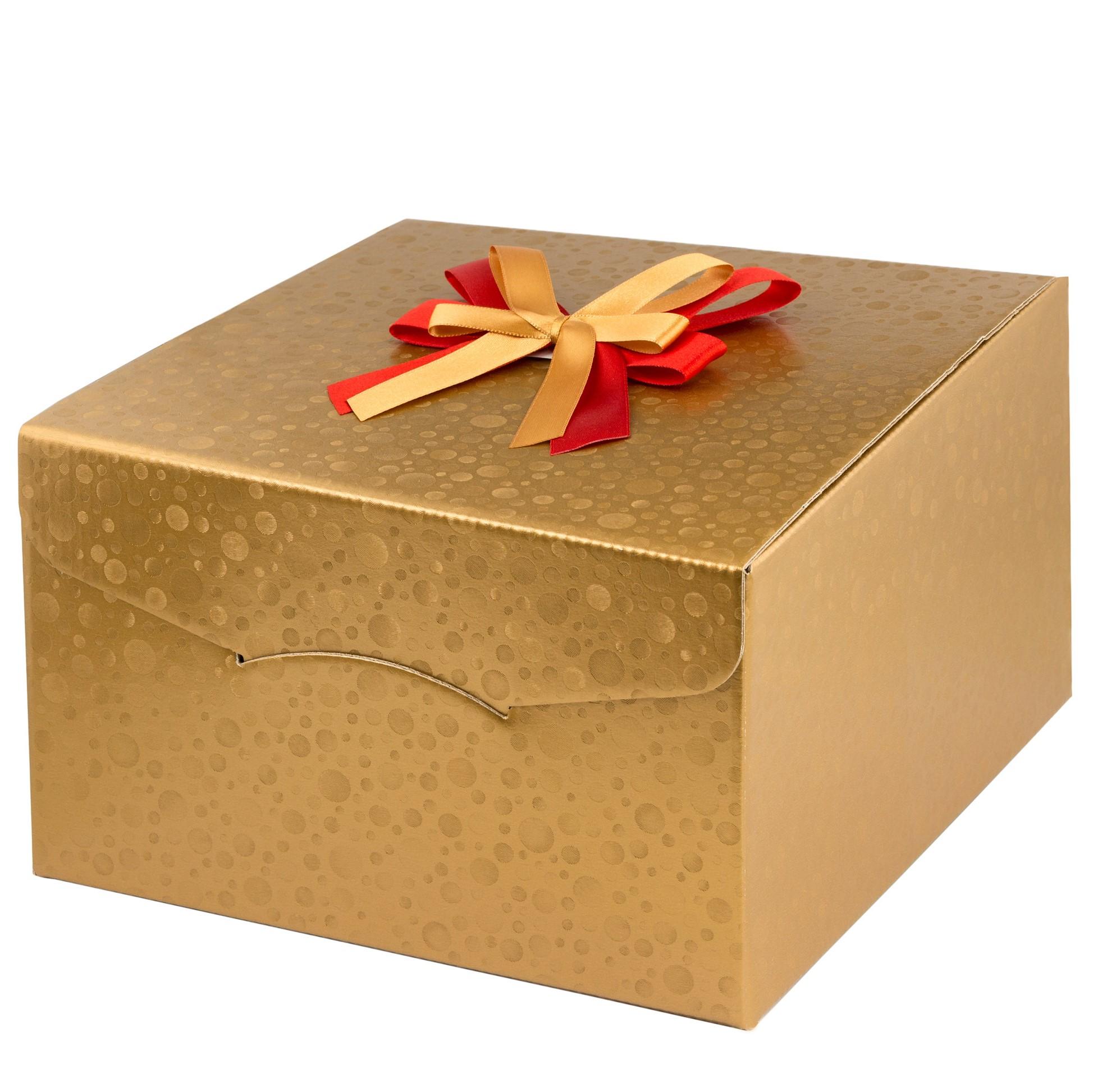 Gold with bow