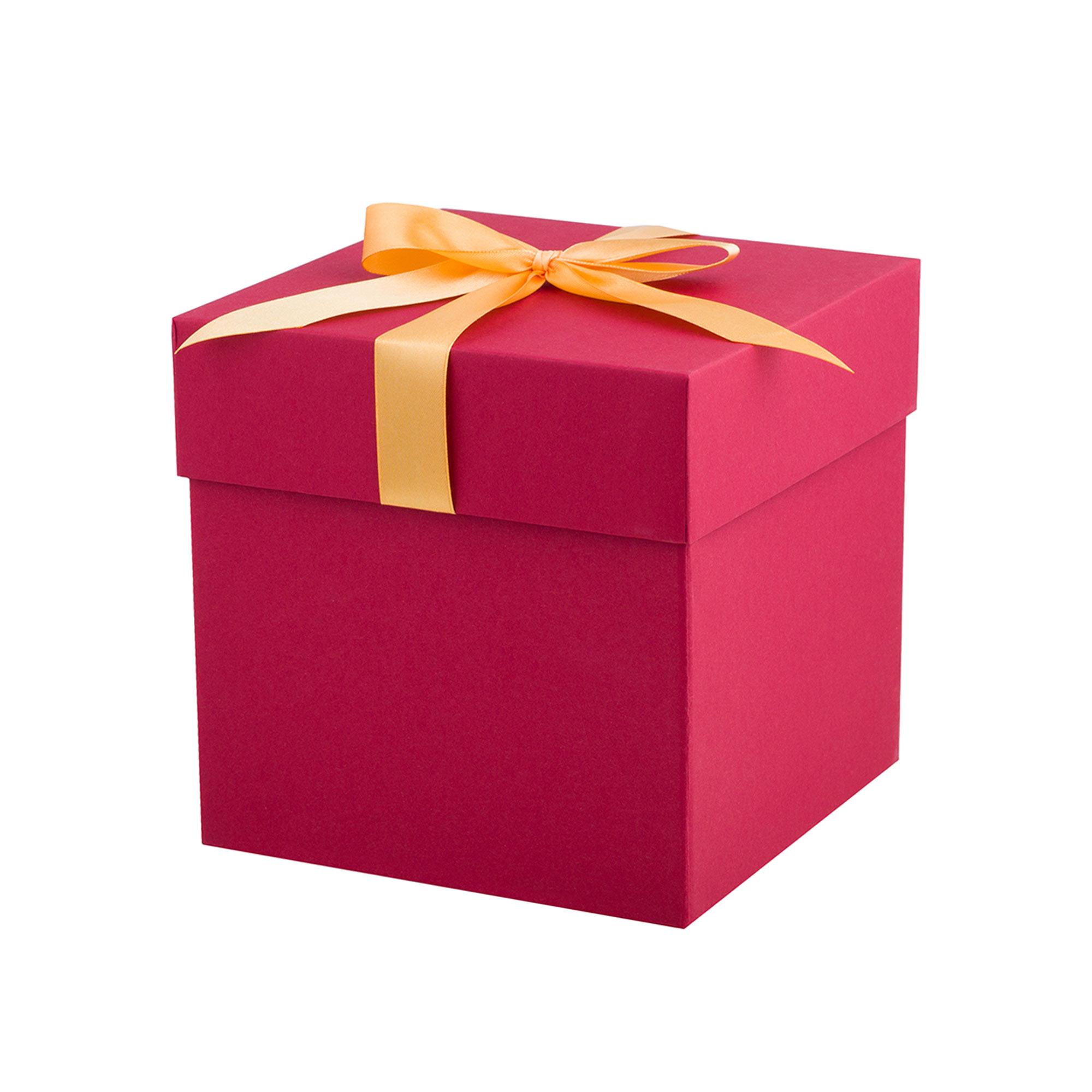 Red with bow