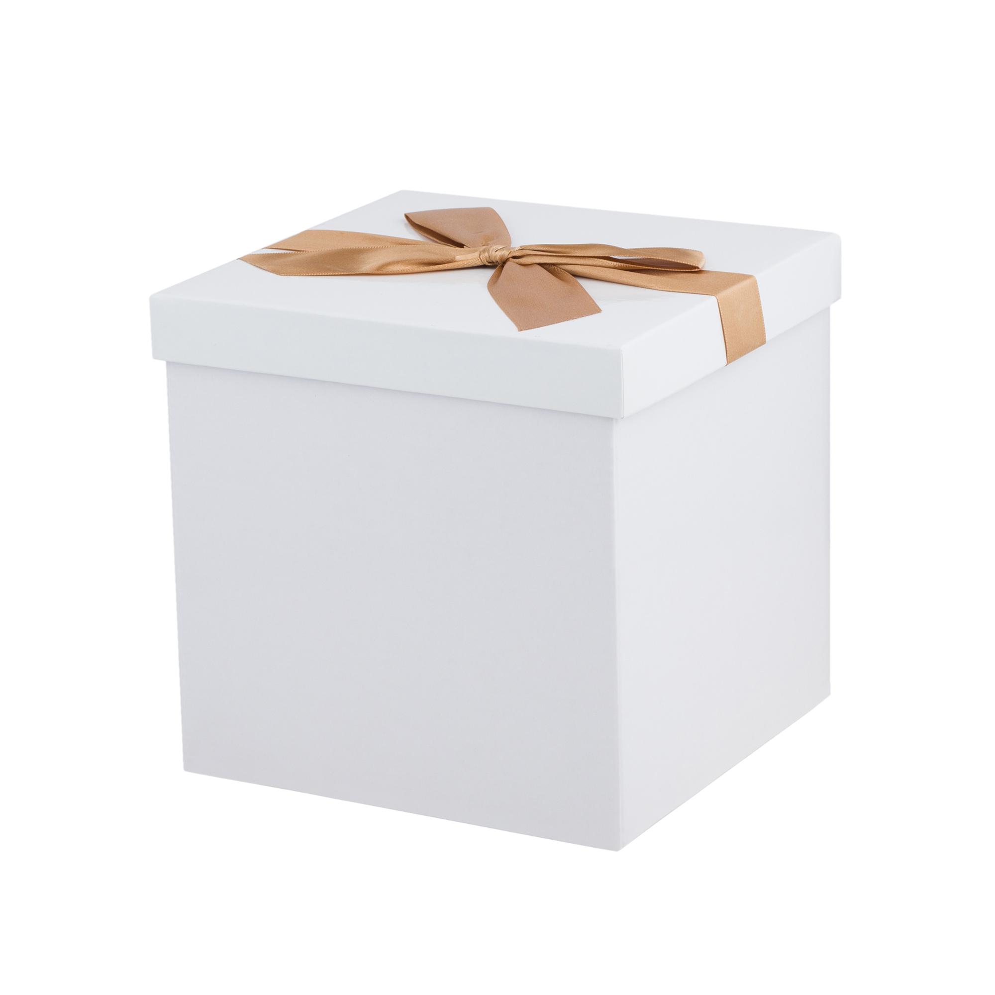 White with ribbon
